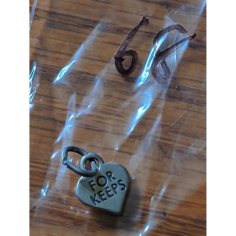 Silpada For Keeps Heart Charm Pendant 925 Sterling Silver SJC Hallmark Engraved